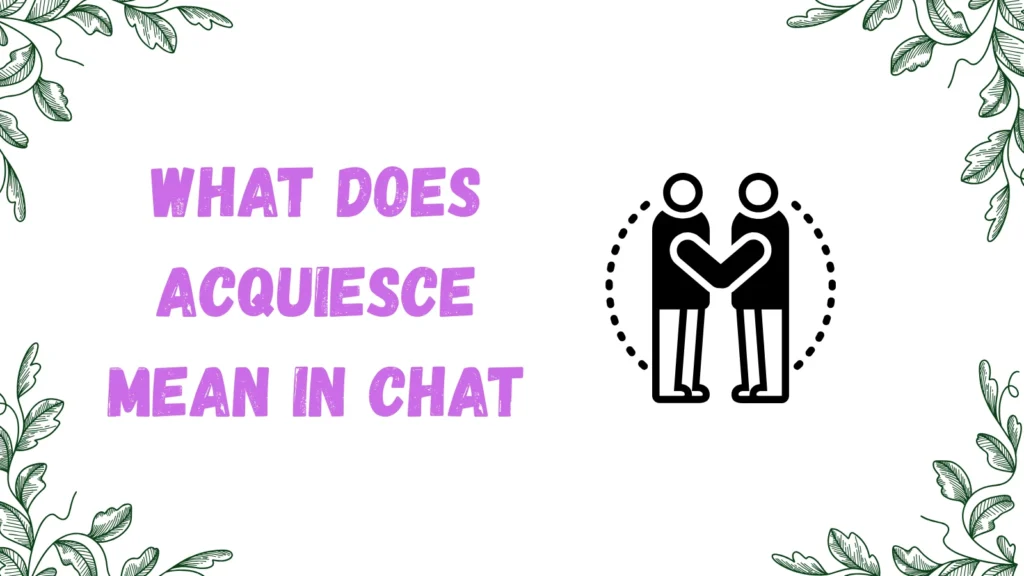 acquiesce meaning